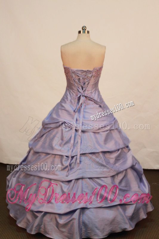 Ruching and Layers Dress for Sweet 15 Decorated with Colorful Beading